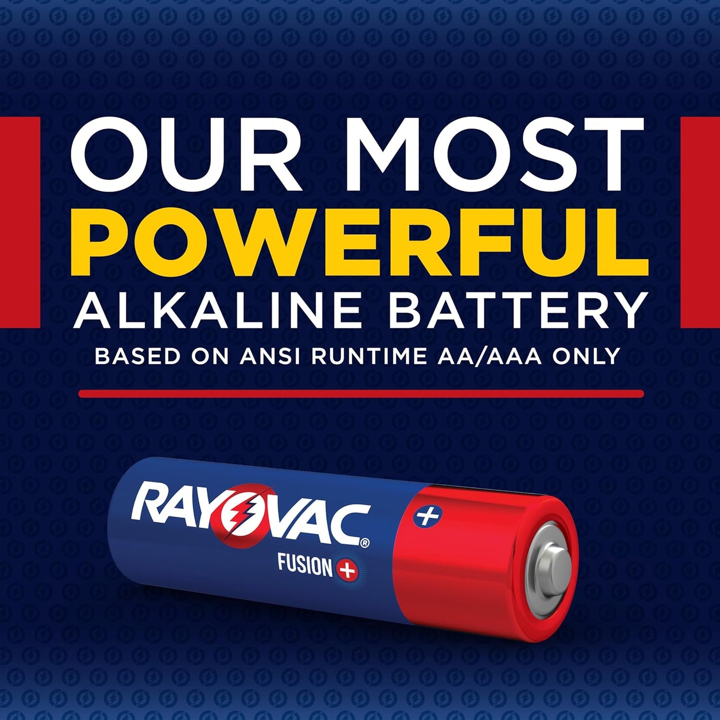 Fusion AA Batteries, Premium Alkaline Double a Batteries (8 Battery Count)