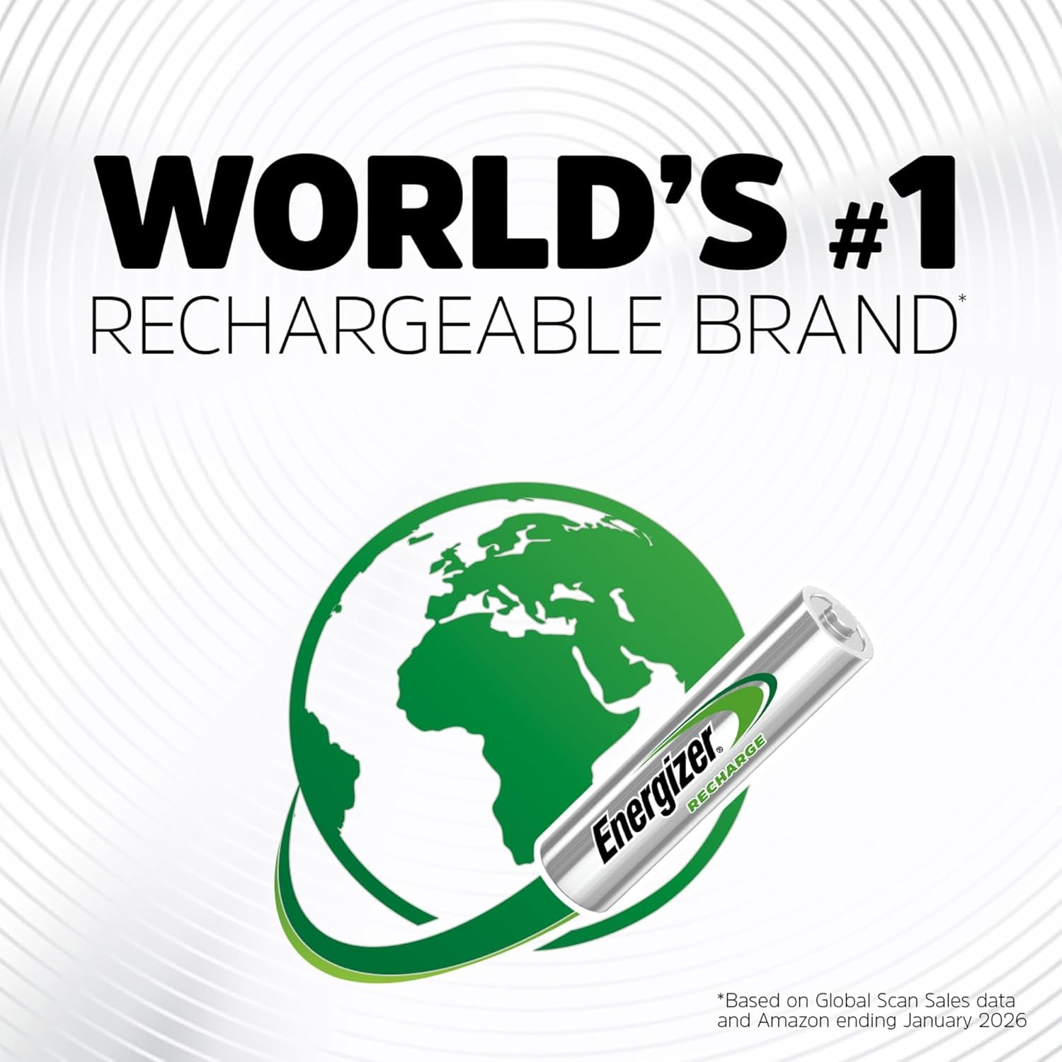 Rechargeable AA Batteries, Recharge Universal Double a Battery Pre-Charged, 16 Count